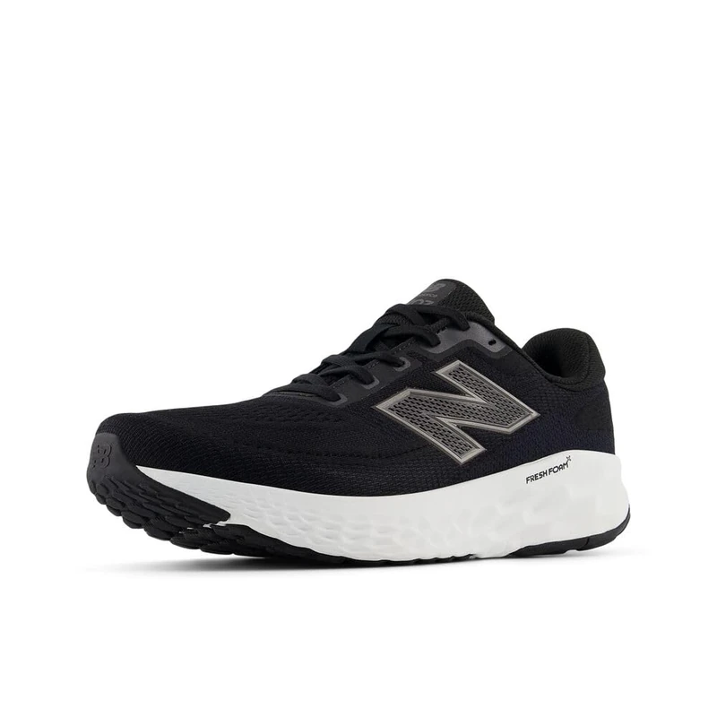 New Balance Men's Fresh Foam X EVOZ v4 Running Shoes, Black/Phantom/Black Metallic, 9.5/M