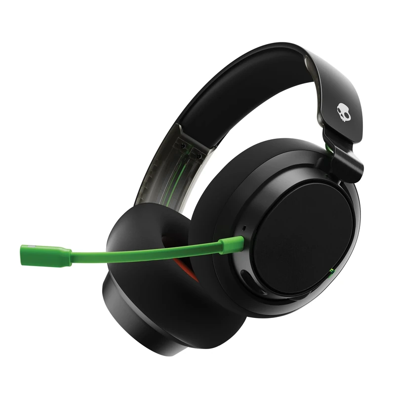 Skullcandy SLYR Pro Wireless Multi-Platform Over-Ear Gaming Headset with Ultra Low Latency USB-A Transmitter, Compatible with Xbox, PC, Nintendo Switch or PlayStation - Black/Green