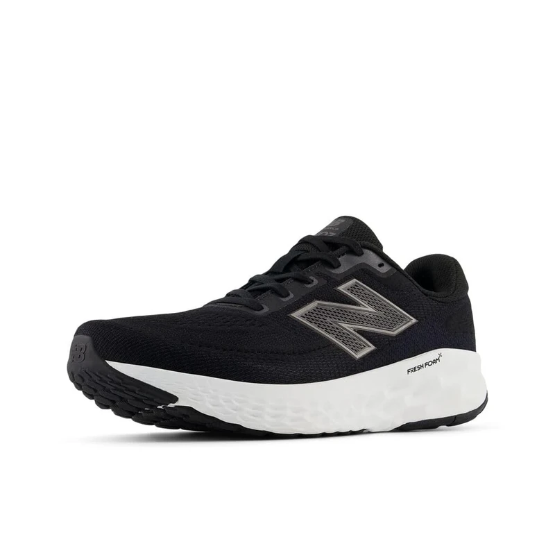 New Balance Men's Fresh Foam X EVOZ v4 Running Shoes, Black/Phantom/Black Metallic, 8.5/M