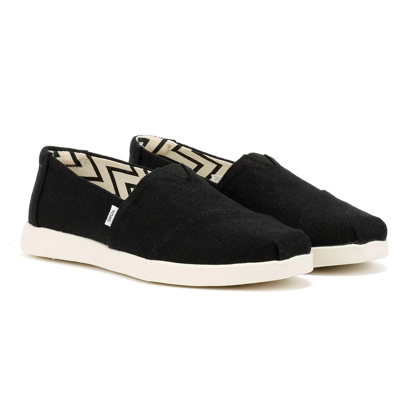 TOMS Women's, Alpargata Plus Slip-On, Black, 6 UK