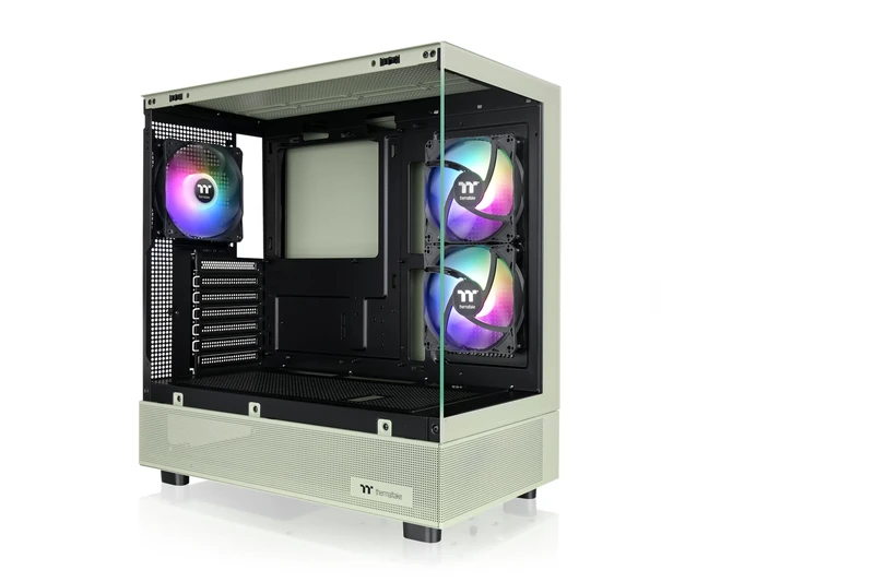 Thermaltake View 270 Plus TG ARGB Matcha Green Mid Tower E-ATX Case; 3x120mm ARGB Fans Included; Support Up to 360mm Radiator; Front & Side Dual Tempered Glass Panel; CA-1Y7-00MEWN-01; 3 Year Warranty