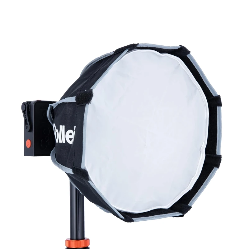 Rollei Softbox, Parabolic, 30 cm, Lux Compatible, Travel Optimised, Almost Round Shape, Silver Inner Coating, Soft Light with Control