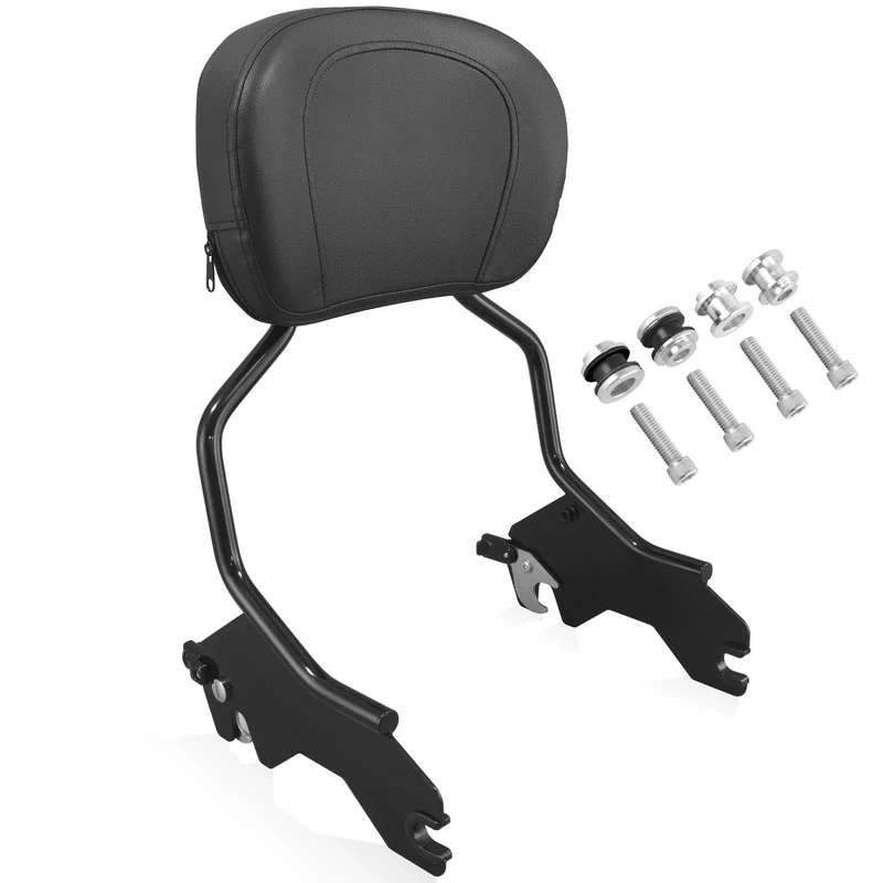 YHMOTO Detachable Sissy Bar Upright Passenger Backrest With Docking Hardware Kit Fit For Harley Low Rider FXLR Sport Glide FLSB S FXL S FXLTS ST FXLRST EL DIABLO FXRST 2018-2024 (Black)