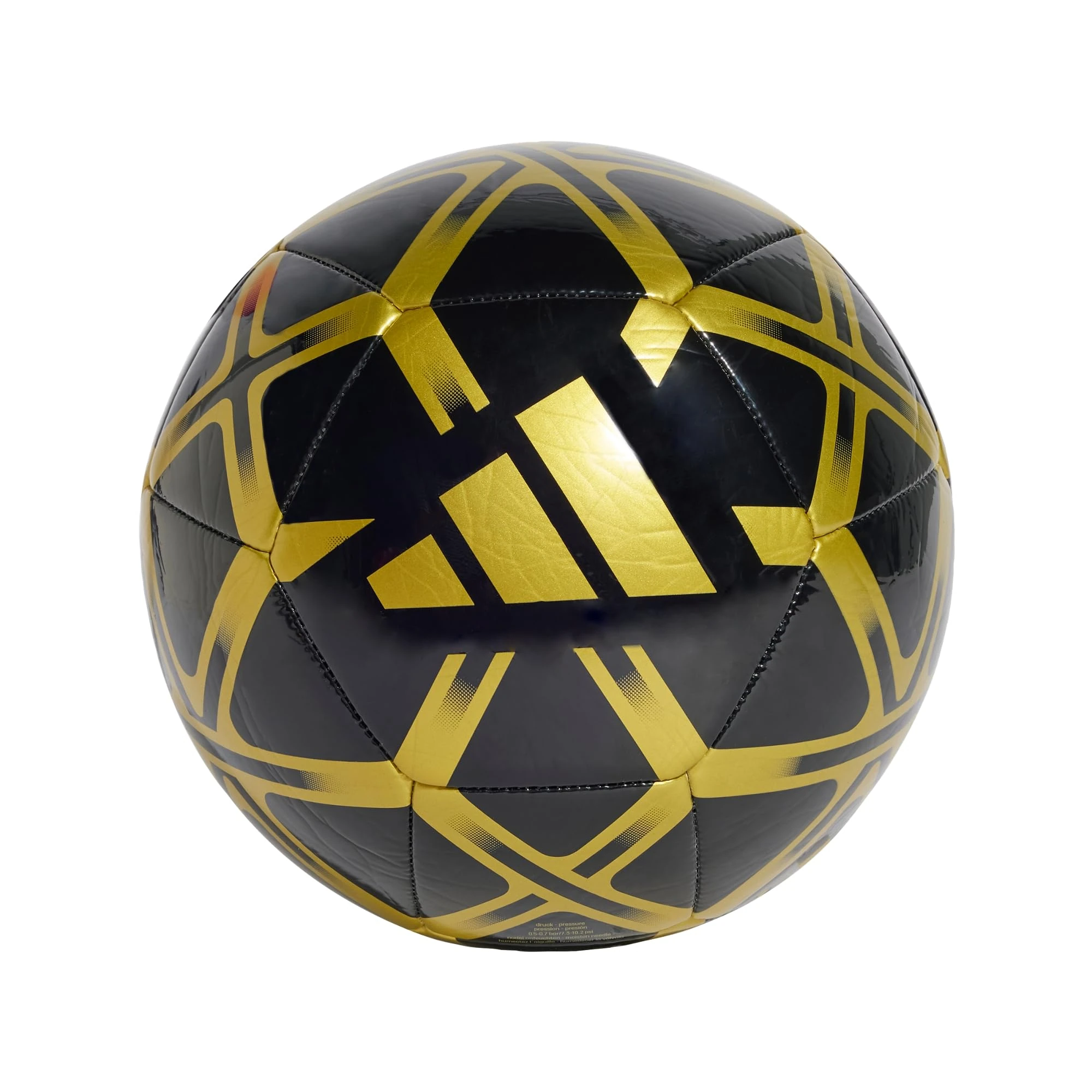 adidas Unisex STARLANCER CLUB BALL, Black/Gold Metallic, 5