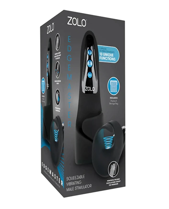 Zolo Edgemaster Masturbator Black 18.2 cm