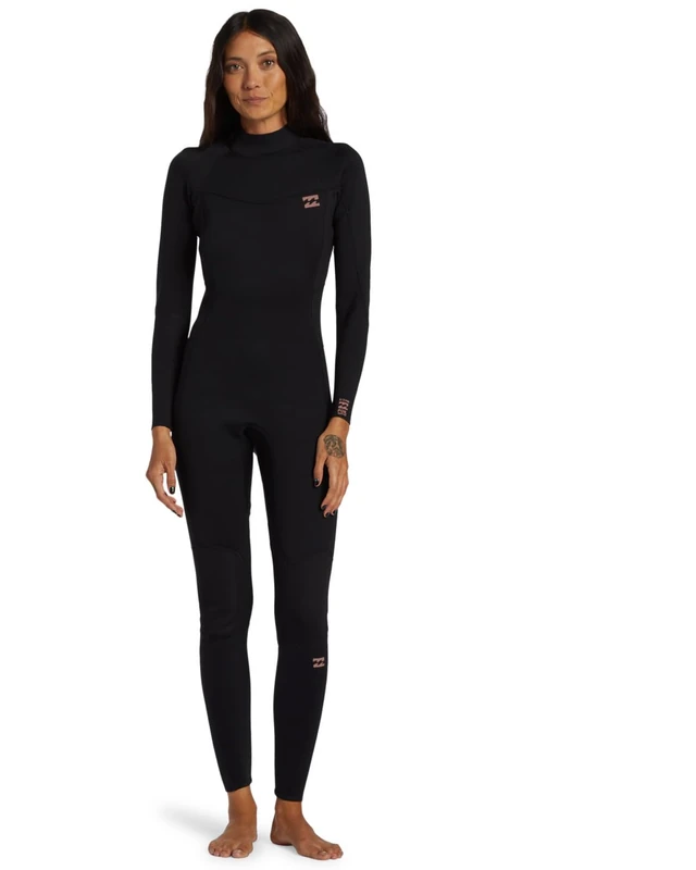 Billabong Back Zip Wetsuit 302 FOIL BZ GBS FULLSUIT Young Womens Black XS
