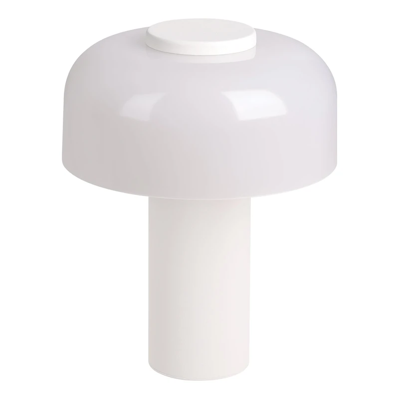 Eglo LED Outdoor Table lamp Ponente, Rechargeable Bedside lamp Touch dimmable, Cordless Outside Garden Light, USB, White Metal and Plastic, Warm White, Neutral White, IP44