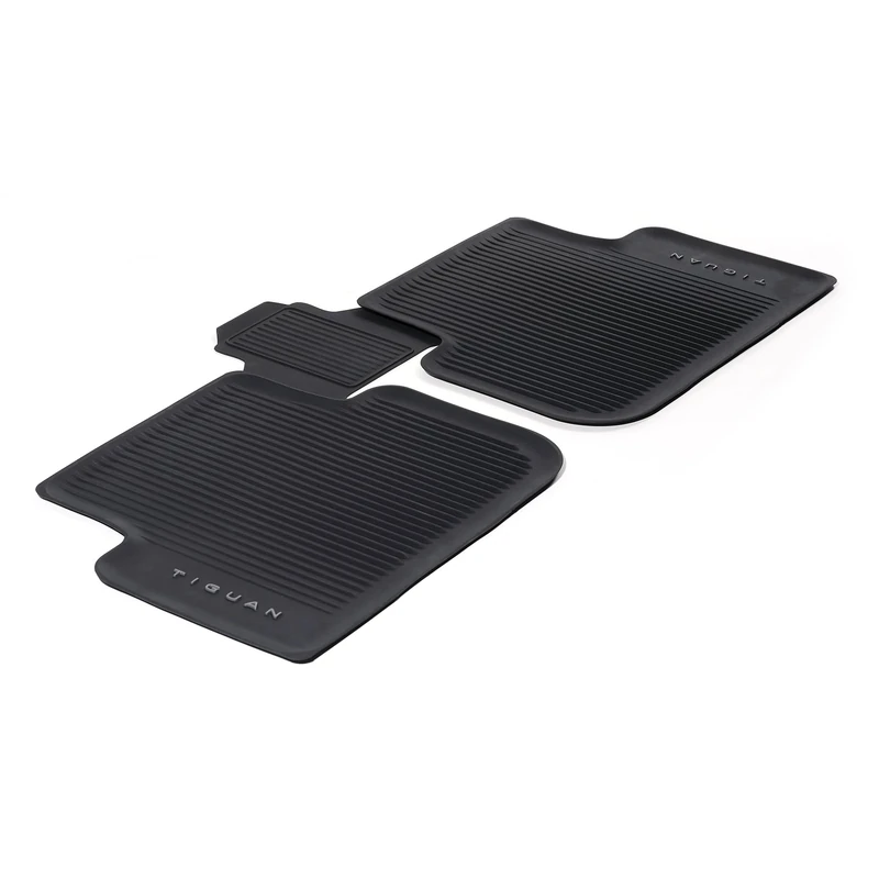 Volkswagen Rubber Rugs, Rubber 3 Pieces Black, For Rear Part, Compatible with VW Tiguan 3 (CT1) from 2024, Fit