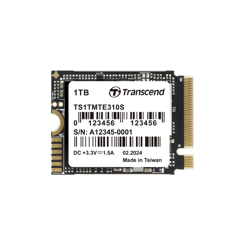Transcend MTE310S 1TB M.2 2230 NVMe PCIe Gen4 x4 SSD, Read/Write up to 5,000/3,500 MB/s for Steam Deck, ASUS ROG Ally & Ultrabooks TS1TMTE310S