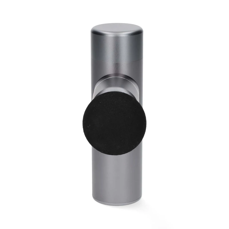 Nedis Smart Bluetooth Mini Ultra Light Sports Massage Gun, 5 Speeds up to 3600 RPM, 4 Attachments, Aluminium Body, Rechargeable – Dark Grey