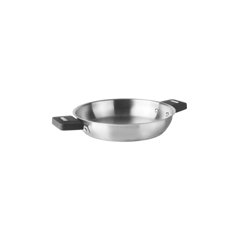 LACOR - 56732 - Combination Frying Pan Body, 18/10 Stainless Steel, Interior Design, Sandwich Heat Distributor Base, 4 litres, Stackable, Induction Safe, Oven, Dishwasher Safe, Diameter 32 cm