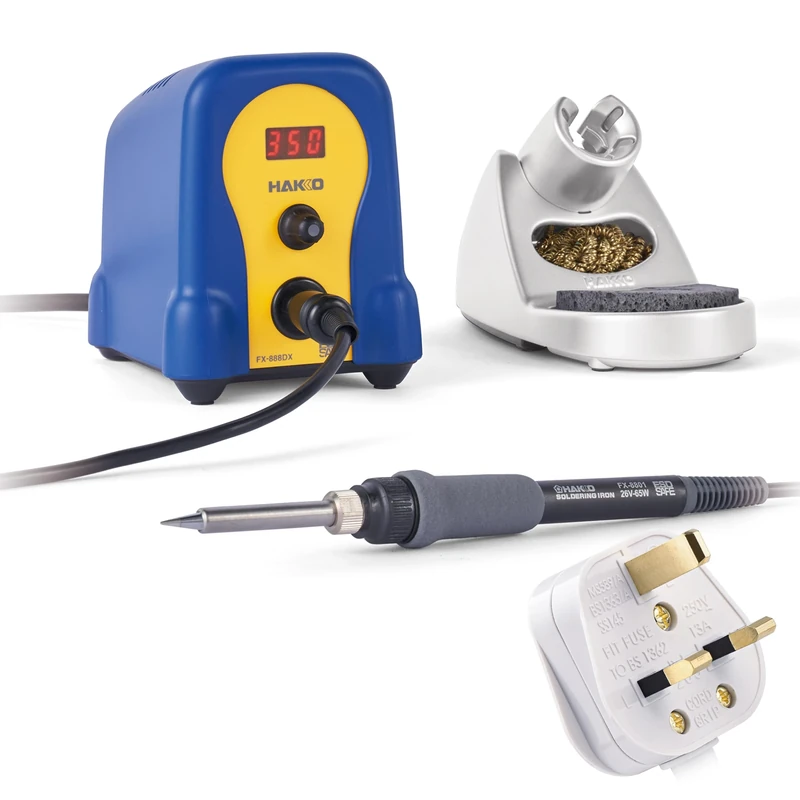 Hakko FX888DX-44BY 100W Dial Control Digital Soldering Station with Soldering Iron - UK Plug