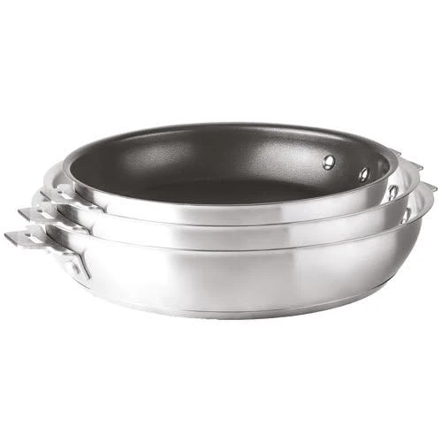 LACOR - 56824 - Body for Combi Pan, 18/10 Stainless Steel, QuanTanium® Non-Stick, PFOA Free, Sandwich Thermodifuser Bottom, 2 Litre, Stackable, Suitable for Induction and Oven, Ø24cm
