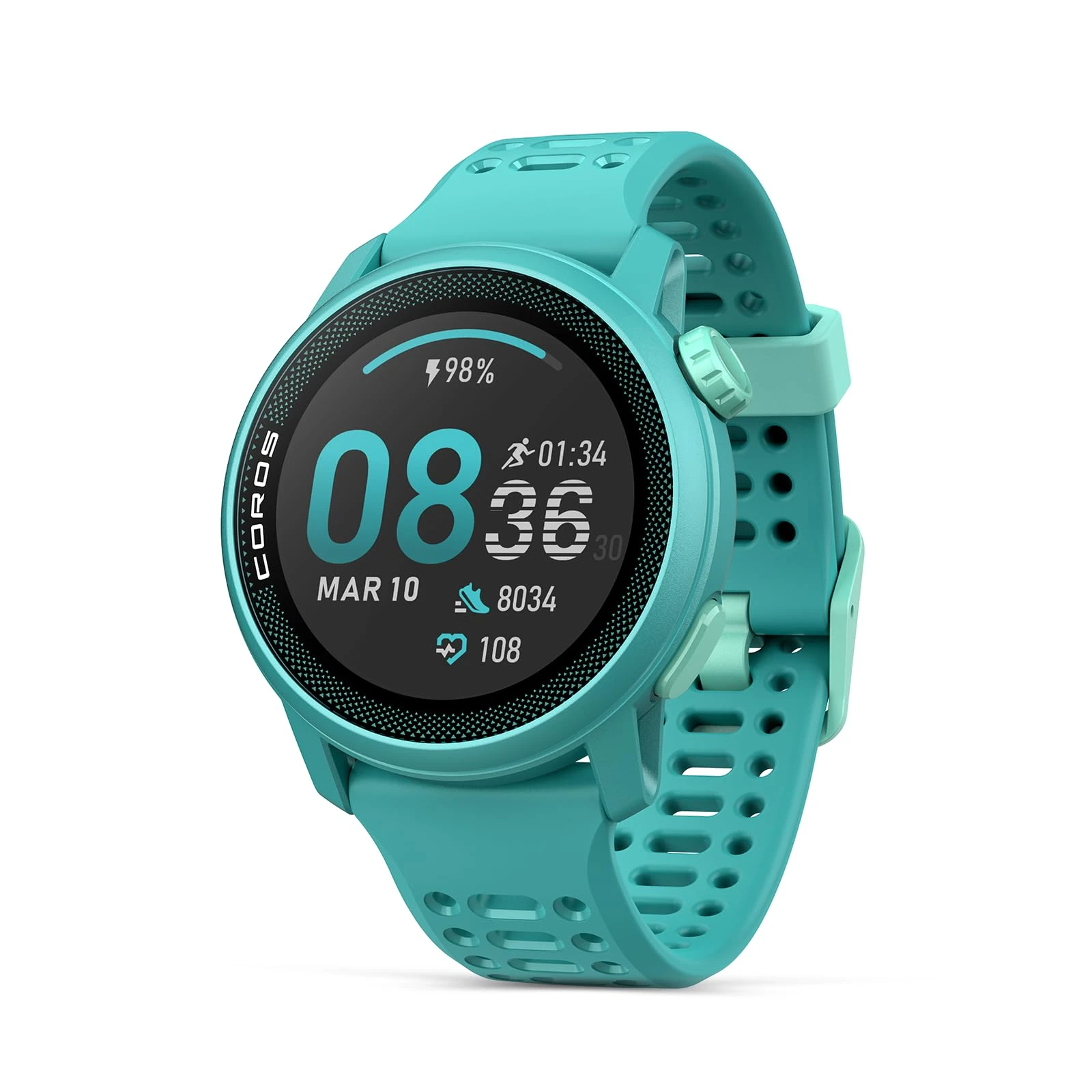 COROS PACE 3 GPS Sport Watch, Lightweight Running Watch, 17-Day Battery Life, Accurate GPS, Heart Rate Monitor, Navigation, Sleep Tracking, Training Plan, Run, Bike, and Ski (Emerald Silicon)