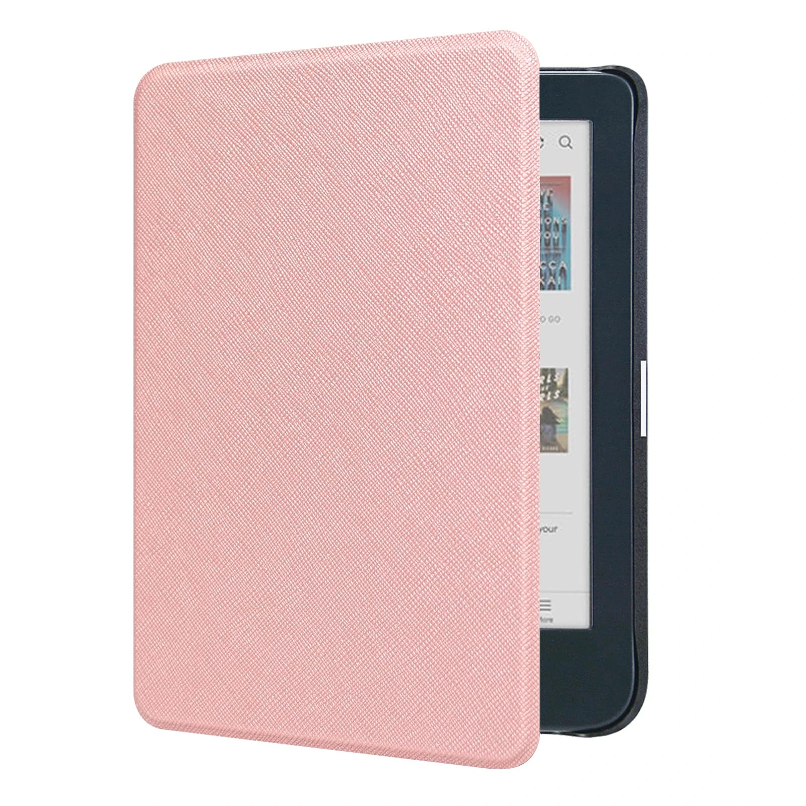 DMLuna Case for Kobo Clara BW (Model N365) / Kobo Clara Colour (Model N367) 6" 2024 Release, Ultra Slim Lightweight Premium PU Leather Cover with Auto Sleep/Wake Function - Rose Gold