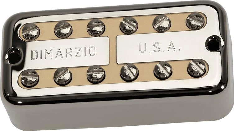 DiMarzio® New’Tron™, Bridge Pickup, F-Spaced, Nickel Cover, Cream Insert
