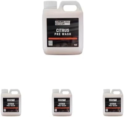 ValetPRO Citrus Pre-Wash Cleaner with Citrus Oils - Breaks Down Dirt and Road Grime - 1 L (Pack of 4)