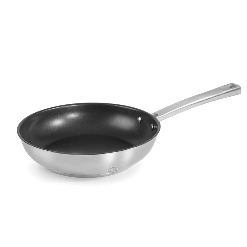 LACOR - 45326 - Foodie Pan with Non-Stick Quantanium, Non-Stick Tricapple, Titanium, Compatible with All Kitchens, Homogeneous Heat Distribution, Ecological and PFOA-Free, 26x19x6 cm