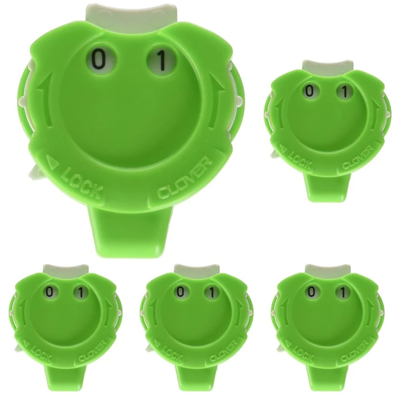 clover 3118 Knitting Counter Kacha Mini, 1, Green (Pack of 5) - Image 1