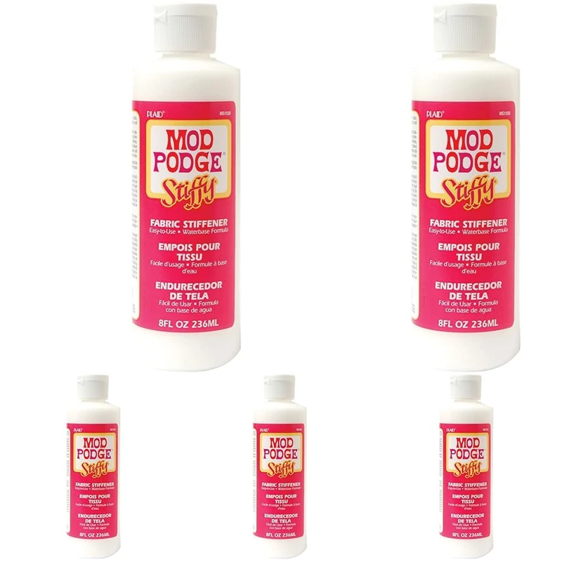 Plaid:Craft Stiffy Fabric Stiffener Set, 4.82 x 5.08 x 15.74 cm (Pack of 5) - Image 1
