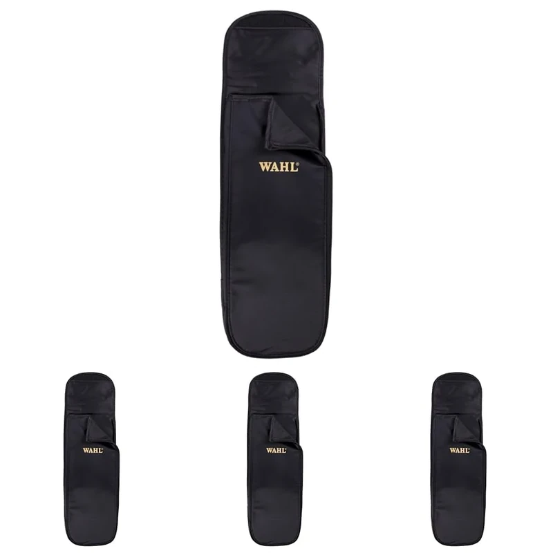 Wahl Hair Straighteners Pouch, Store Hair Styling Tools, Heat Proof Mat, Heat Resistant, Safe Storage, Protect Surfaces from Hot Appliances, Cord Pocket, Travel Case (Pack of 4)