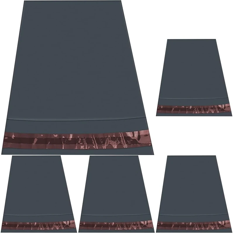 24x36 Large Mailing Bags, iSOUL 25 Pcs Shipping Poly Postal Self Seal Bags in Size Small Mailing Bags Postage Packaging Bags Grey (Pack of 5)