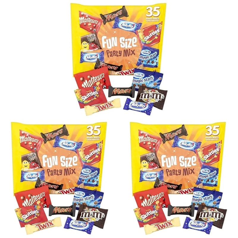 Mars Mixed Fun Size Party Mix Variety - Pack of 105, 600 grams