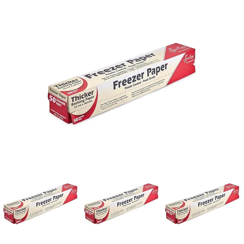 Sew Easy Plastic Coated Freezer Pattern Quilting Paper, Natural, 12.1m x 381mm ER9991 (Pack of 4) - Image 1
