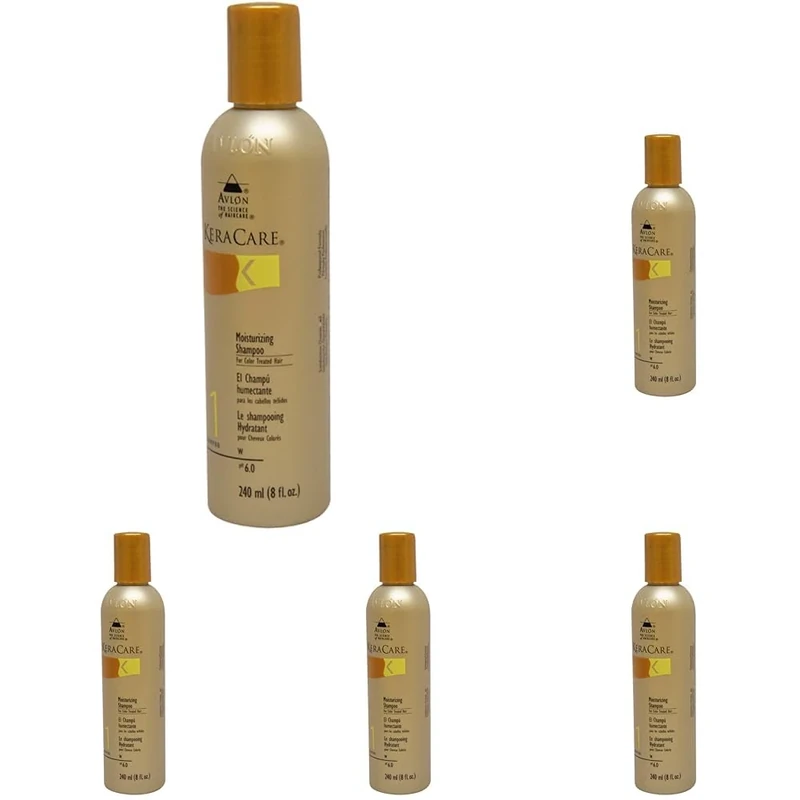 Avlon KeraCare Moisturizing Shampoo for Color Treated Hair, Shampoo 1, 240ml/8 fl. oz. (Pack of 5) - Image 1