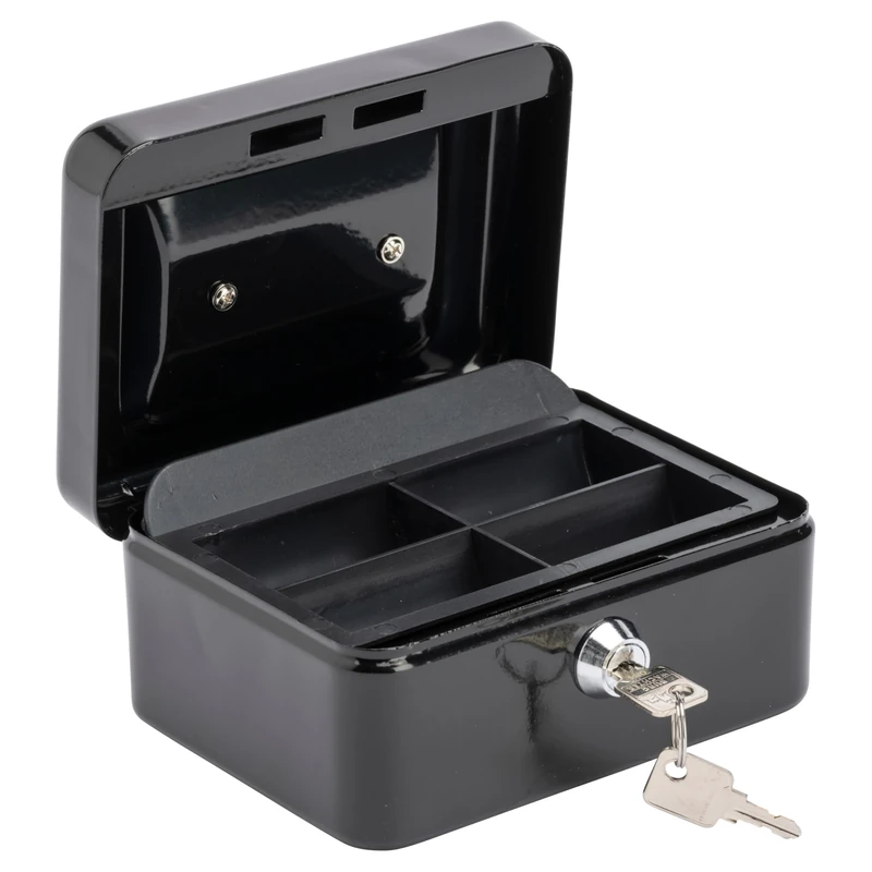 Burg-Wachter 6" Cash Box - Black, 152 x 80 x 115, CB01BK (Pack of 5)