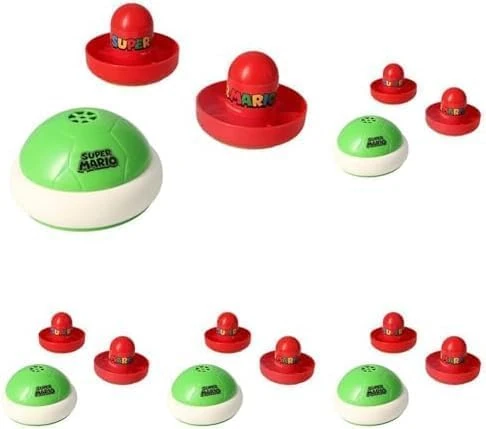 EPOCH Games Super Mario Hover Shell Strike (Pack of 5, Air Hockey Toy, Age 4+)
