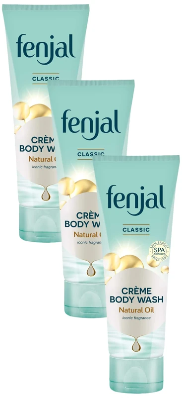 Fenjal Classic Crème Body Wash, 200ml (Pack of 3)