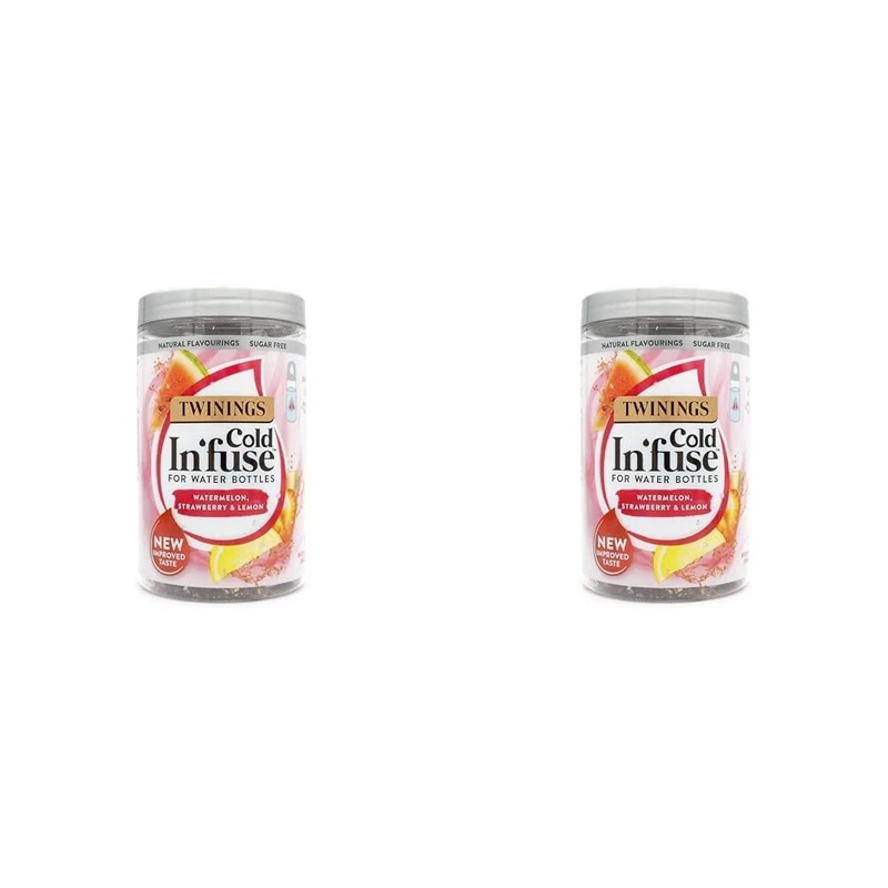 Twinings Cold In'Fuse Watermelon, Strawberry And Lemon, 12 Infusers Bags (Pack of 2)