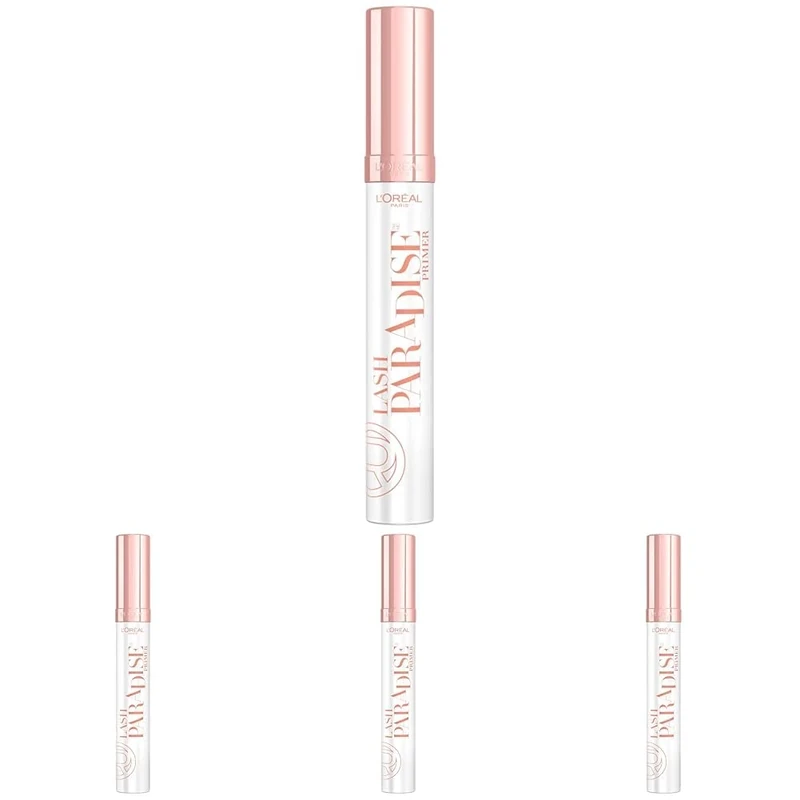 L'Oreal Paris Paradise Mascara Primer, Suitable for Sensitive Eyes (Pack of 4)