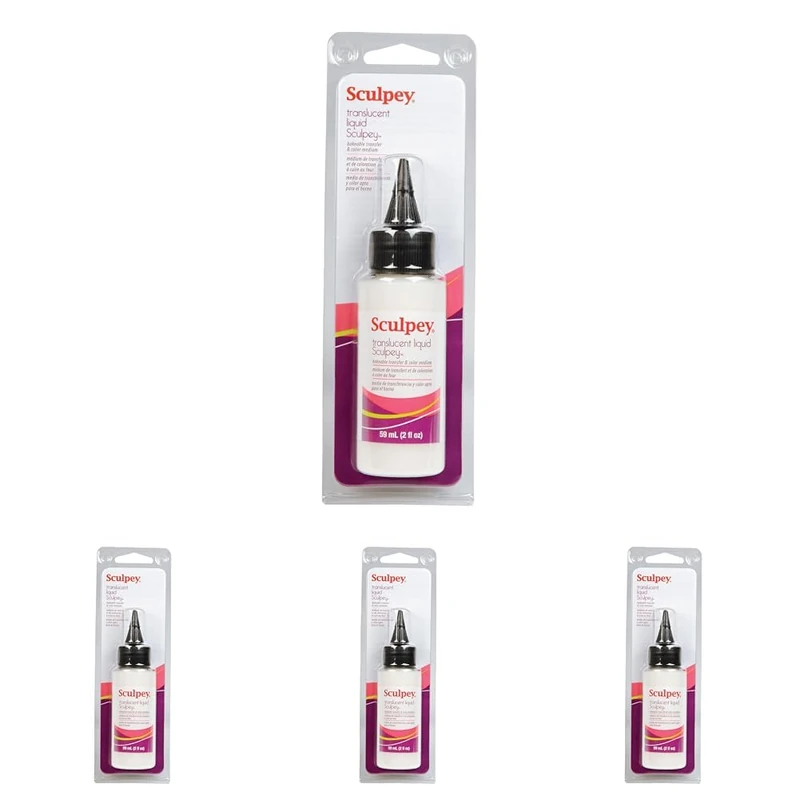 Sculpey Liquid Polymer Clay, 59 ml (Pack of 4) - Image 1