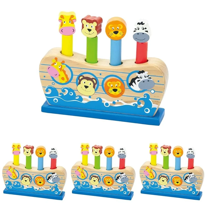 Eitech Viga Toys - 50041 - Pop Up - Noah's Ark (Pack of 4)