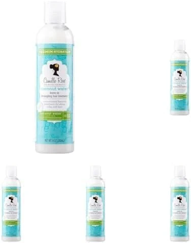 Camille Rose Coconut Water Leave-In Hair Treatment, Maximum Hydration, 240 ml (Pack of 5)