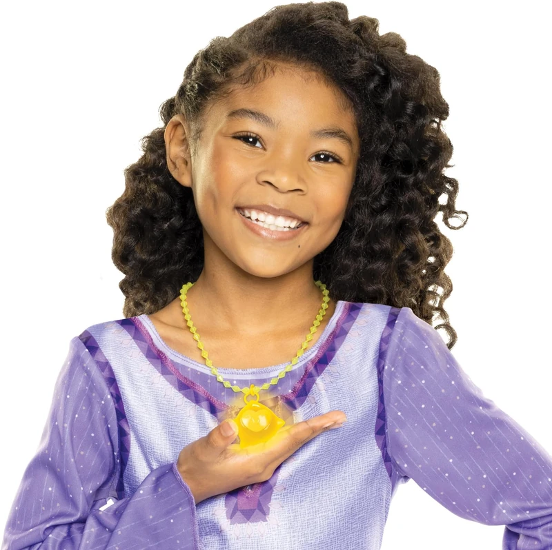 Disney's Wish Upon a Star Feature Light Up Necklace. Encourages Role Play And Is Perfect For Any Fans, Yellow (Pack of 5)