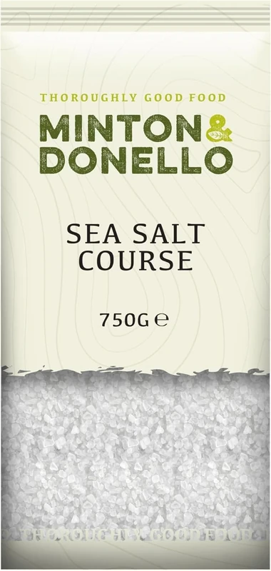 Minton & Donello - Coarse Sea Salt, Natural & Unrefined, Great for Cooking & Seasoning, 750g