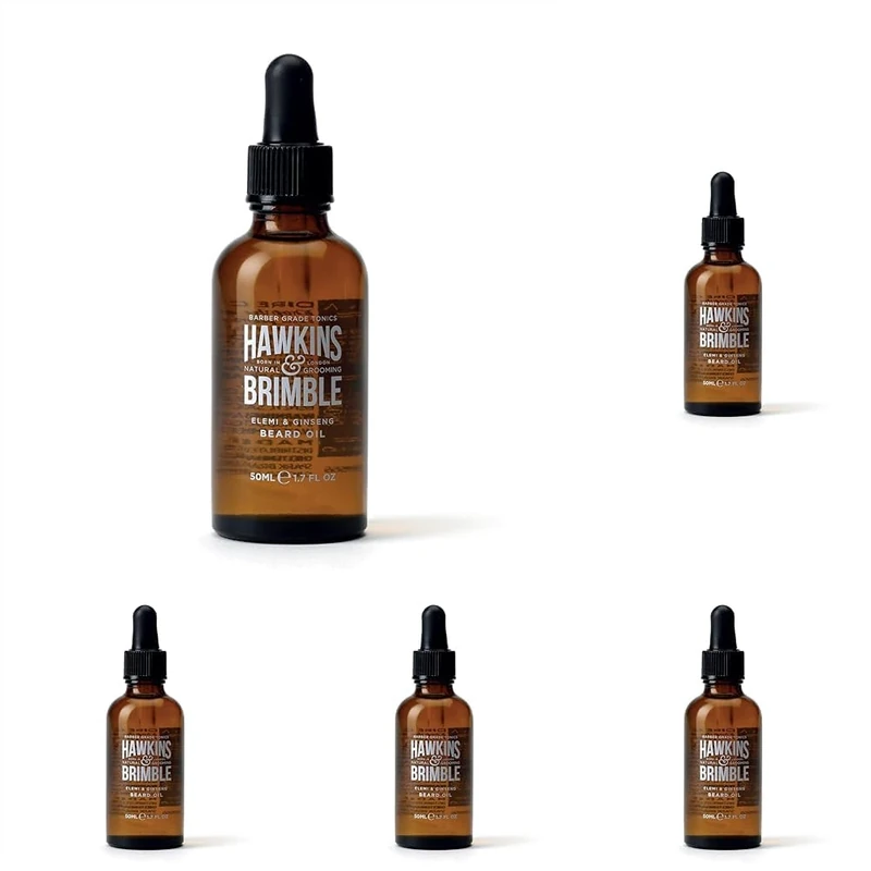 Hawkins & Brimble Beard oil Promotes Beard growth with Beard oil for Men, Beard oil Repairs your Beard with Argan and Olive oil, Update your Beard Care Routine with Shea Butter and Vitamin E.