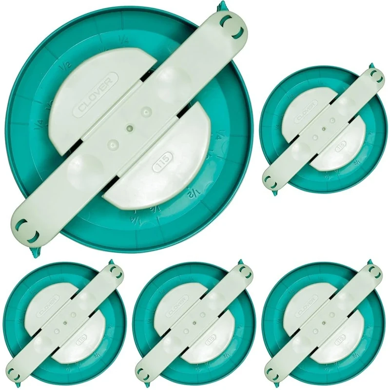 clover 3128 Clover Pom Maker Extra Large, Turquoise/White, 1 (Pack of 5) - Image 1