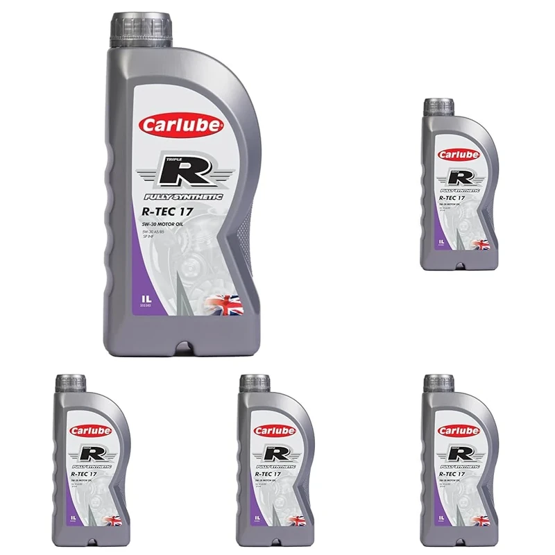 Carlube Triple R 5W-30 ACEA A5/B5, API SP Fully Synthetic Engine Oil R-TEC 17 1L (Pack of 5)