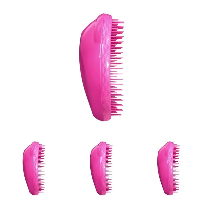 Tangle Teezer, The Fine and Fragile Detangling Hairbrush for Wet and Dry Hair, Colour Treated, Fine, Fragile Hair, Berry Bright (Pack of 4)