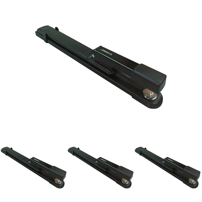 Q-Connect Long Arm Stapler Black KF02292 (Pack of 4)