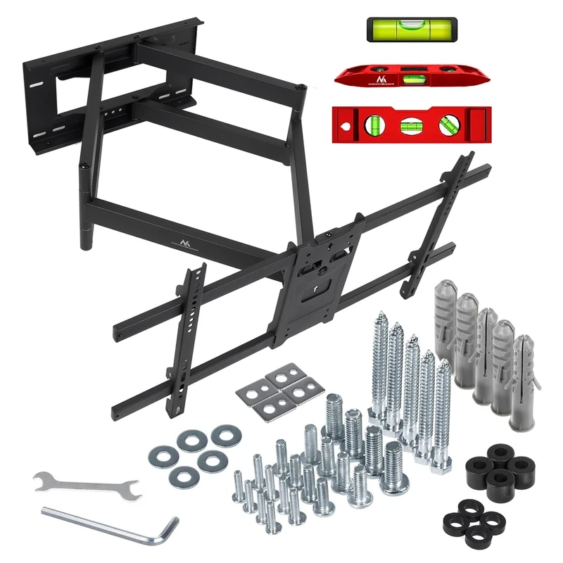 Maclean MC-986 TV Wall Mount, TV Holder, Max VESA 800x400, 37-85", 55kg, Long Arm 915mm