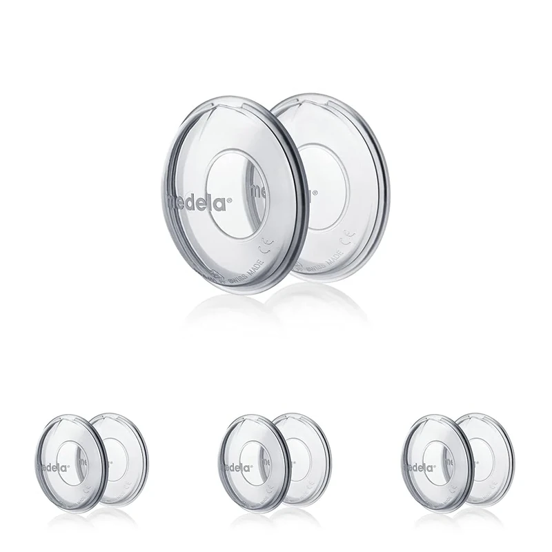 Medela Milk Collection Shells - BPA-, Made from Soft, Flexible Silicone, Includes 2 Shells (Pack of 4)