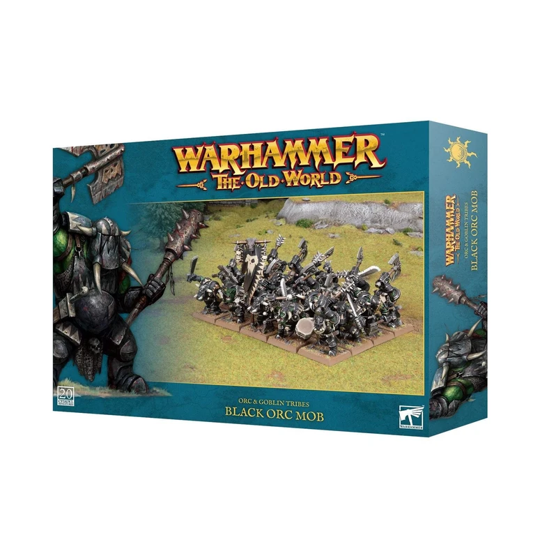 Games Workshop - Warhammer - The Old World - Orc and Goblin Tribes: Black Orc Mob