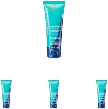 Moroccanoil Blonde Perfecting Purple Shampoo, 70 ml (Pack of 4)