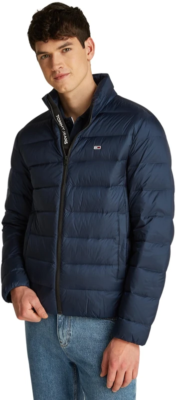 Tommy Jeans Men’s Water Repellent Down Jacket, Blue (Dark Night Navy), S
