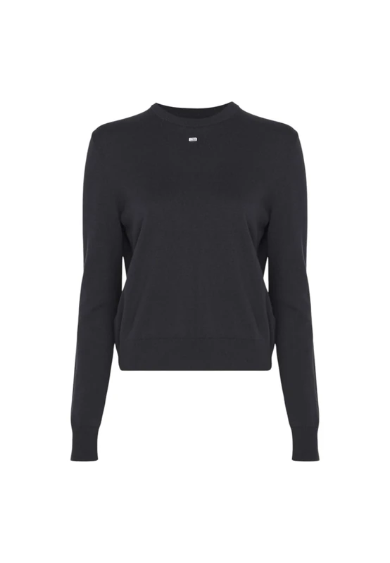 Tommy Jeans Women's TJW Essential Crew Sweater EXT DW0DW20159 Pullover Sweater, Black (Black), XS